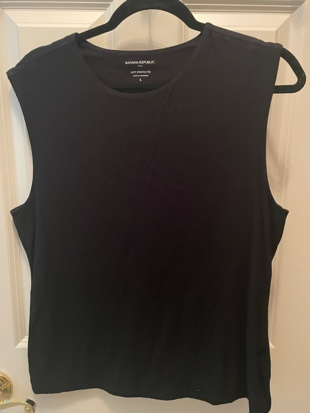 Banana Republic Black Sleeveless Tee